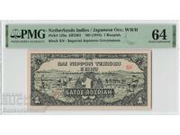 Indiile Olandeze 1 Rupie 1944 Pick 129a PMG Choice UNC 6
