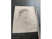 Portrait drawing by Preslav Karshovski