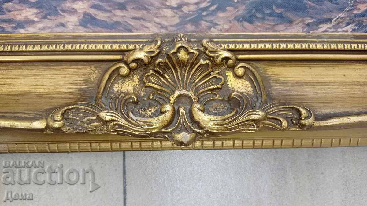 Delivery of Massive, large Baroque frame