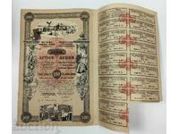 1911 100 leva aur acțiune cotă obligațiune titlu de valoare document