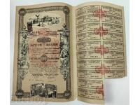 1911 100 leva aur acțiune cotă obligațiune titlu de valoare document