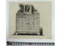 DESEN VECHI DE MAESTRU SEMNAT MOBILIER DULAP REGATULUI