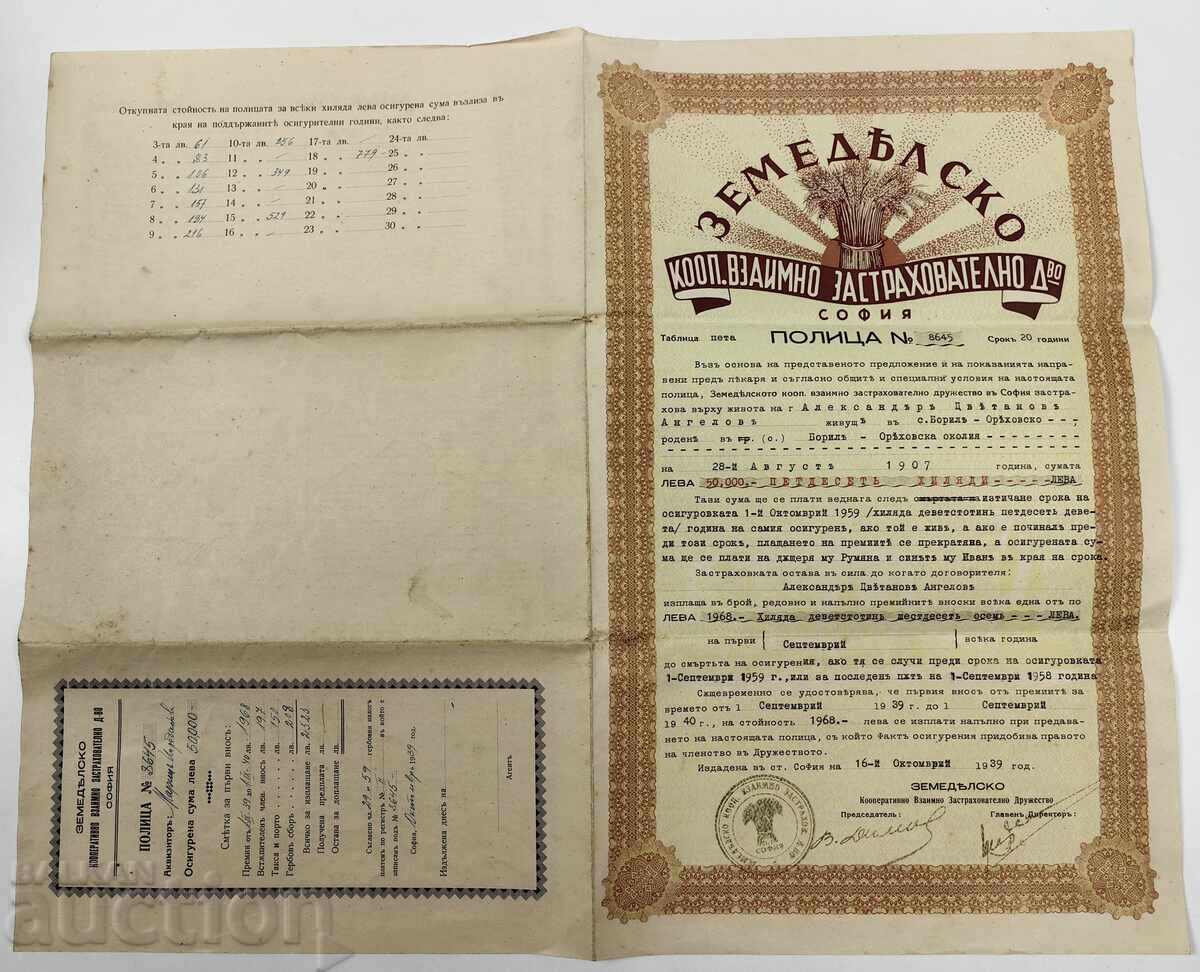 AGRICULTURAL COOPERATIVE INSURANCE COMPANY POLICY