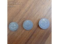 Lot 5, 10 și 20 de stotinki 1906