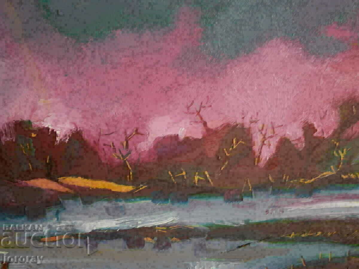 Delivery of Oil landscape on phaser 80x65.5cm