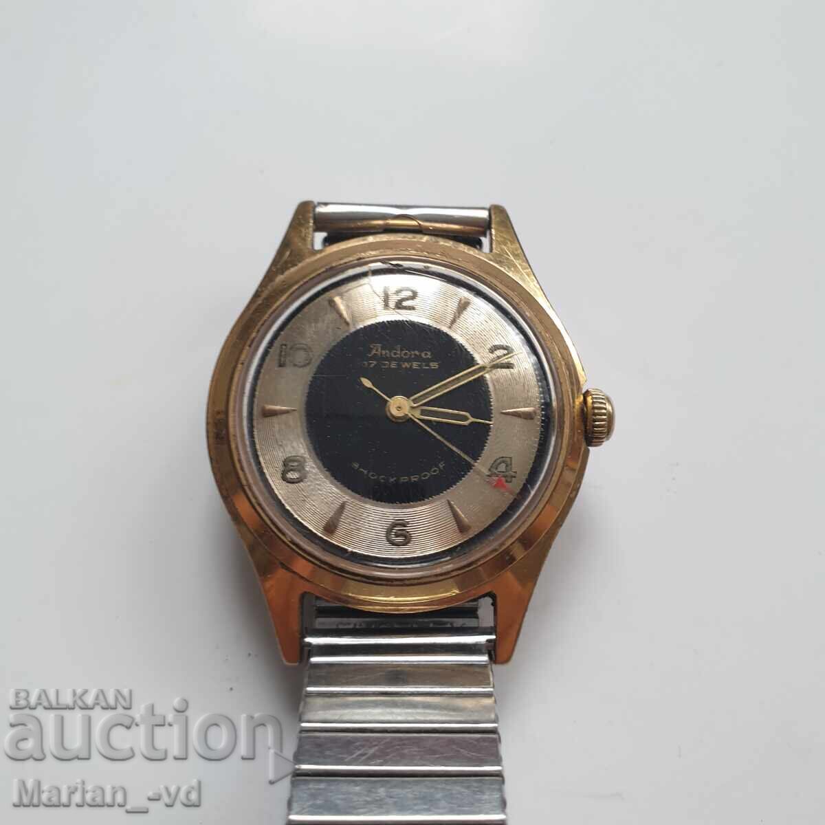 Men's watch Andora 17 jewels with price 50.00 BGN | € 25.56