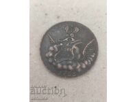 Russian coin 1 kopek 1755