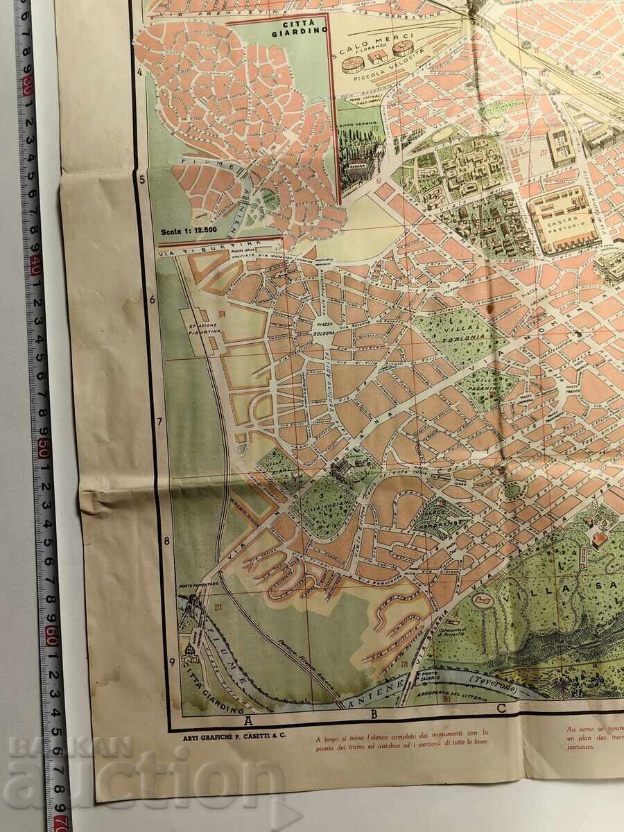 ΜΕΓΑΛΟΣ ΧΑΡΤΗΣ ΤΗΣ ΡΩΜΗΣ ΑΠΟ ΤΗΝ ΕΠΟΧΗ ΤΟΥ ΜΟΥΣΟΛΙΝΙ ΔΕΥΤΕΡΟΥ ΠΑΓΚΟΣΜΙΟΥ ΠΟΛΕΜΟΥ με τιμή 49.00 BGN | € 25.05