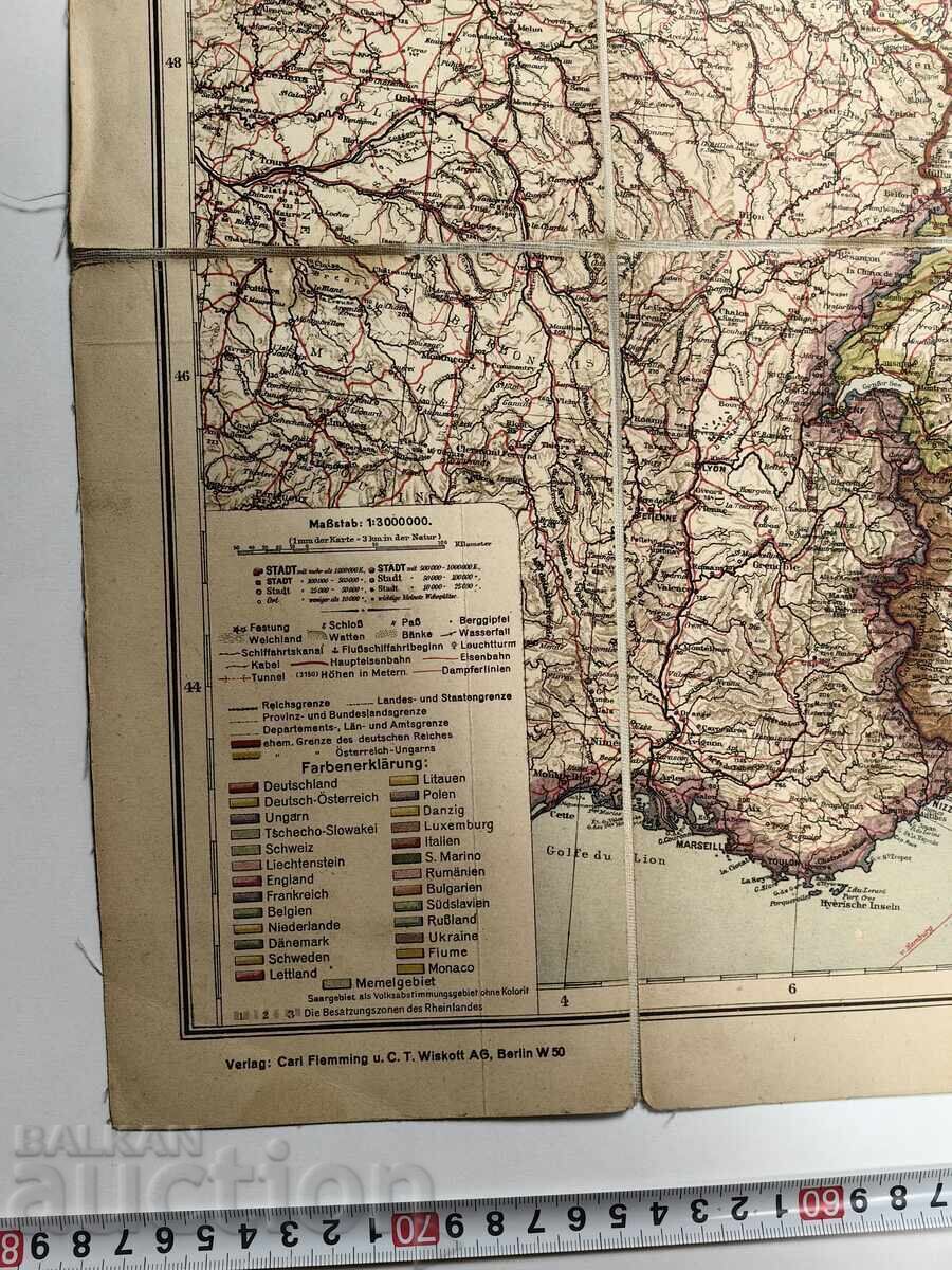 ΠΑΛΑΙΟΣ ΜΕΓΑΛΟΣ ΧΑΡΤΗΣ ΤΩΝ ΚΡΑΤΩΝ ΤΗΣ ΕΥΡΩΠΗΣ ΒΟΥΛΓΑΡΙΑ με τιμή 89.00 BGN | € 45.50