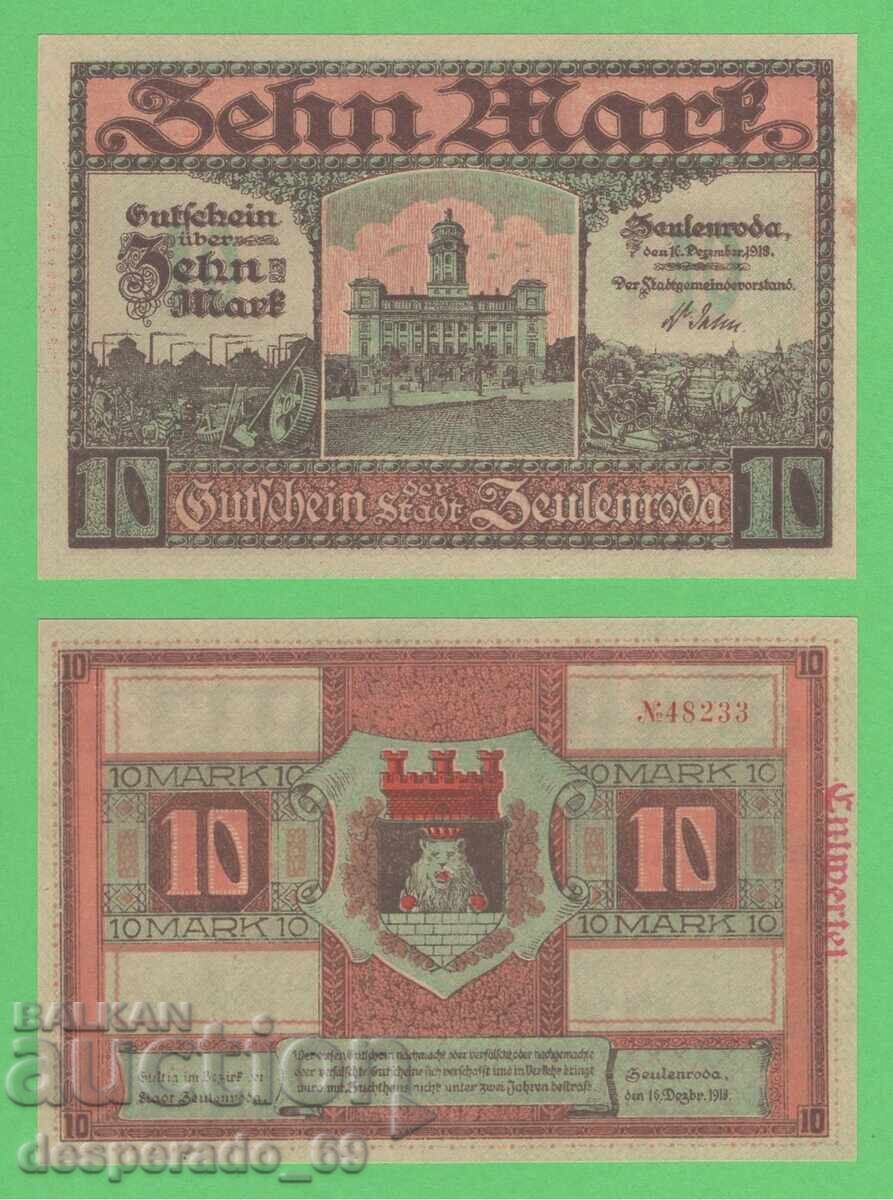 (¯`'•.¸ГЕРМАНИЯ (Zeulenroda) 10 марки 1918 UNC¸.•'´¯) (¯`'•.¸ГЕРМАНИЯ (Zeulenroda) 10 марки 1918 UNC¸.•'´¯)
