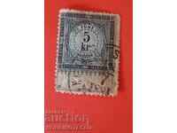 AUSTRIA - STEMA - STAZĂ - 5 Kr - 1883