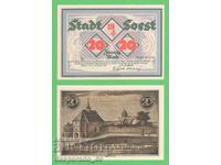 Germany (Soest) 20 Mark 1922 UNC