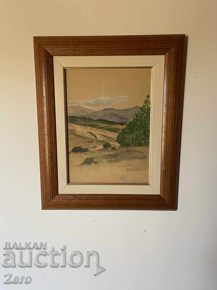 Борис Колев Акварел Пейзаж от Самоков - 6 Борис Колев Акварел Пейзаж от Самоков - 6