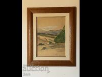 Boris Kolev Watercolor Landscape from Samokov