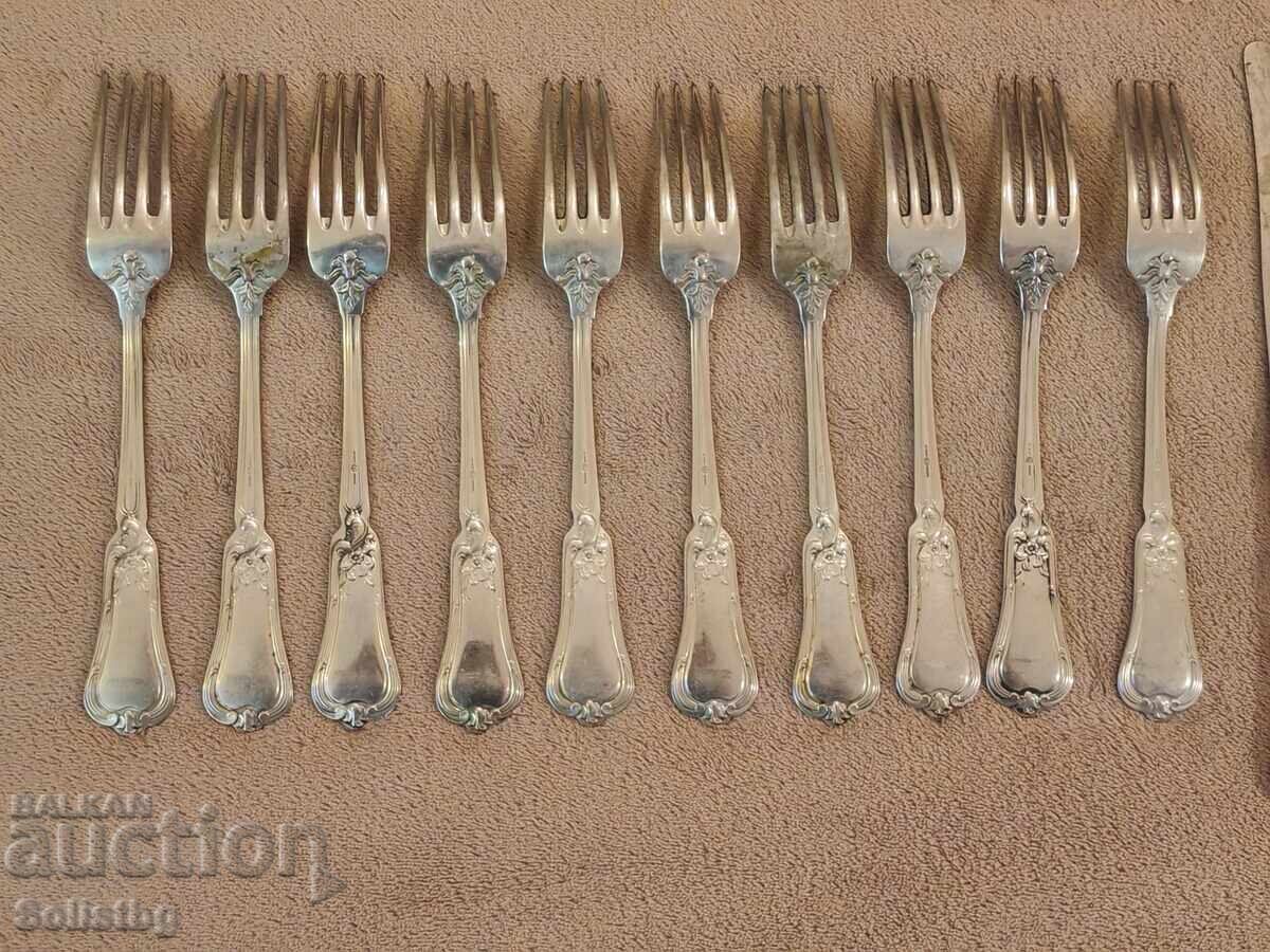 Vintage σερβίτσιο, μαχαιροπίρουνα BERNDORF, Αυστρία - 6