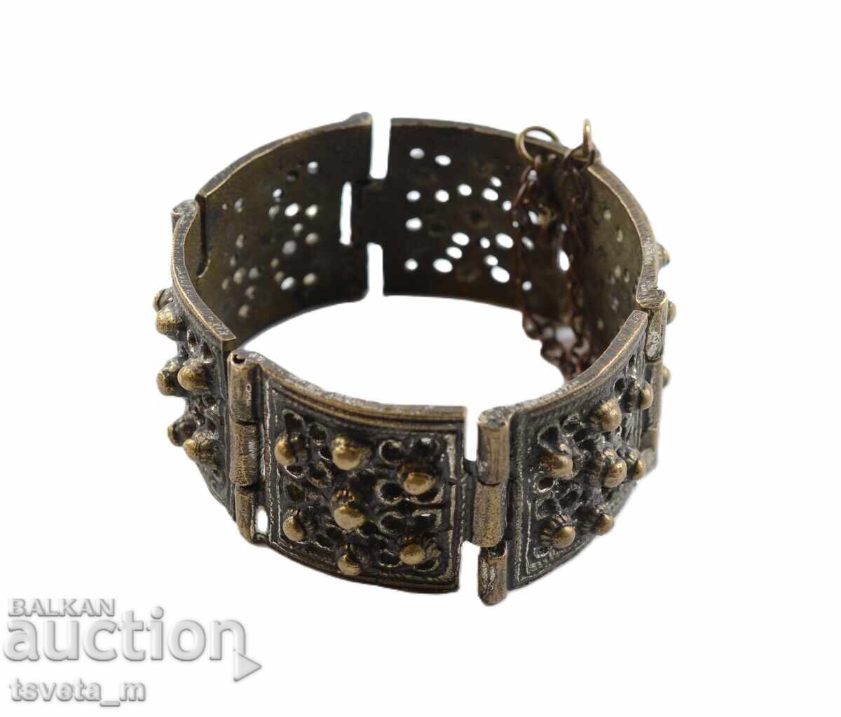 Auction  Antique bronze bracelet, Revival period ornament, FOLK COSTUME