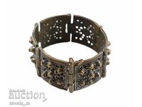 Brățară veche din bronz, bijuterie renascentistă, COSTUM POPULAR