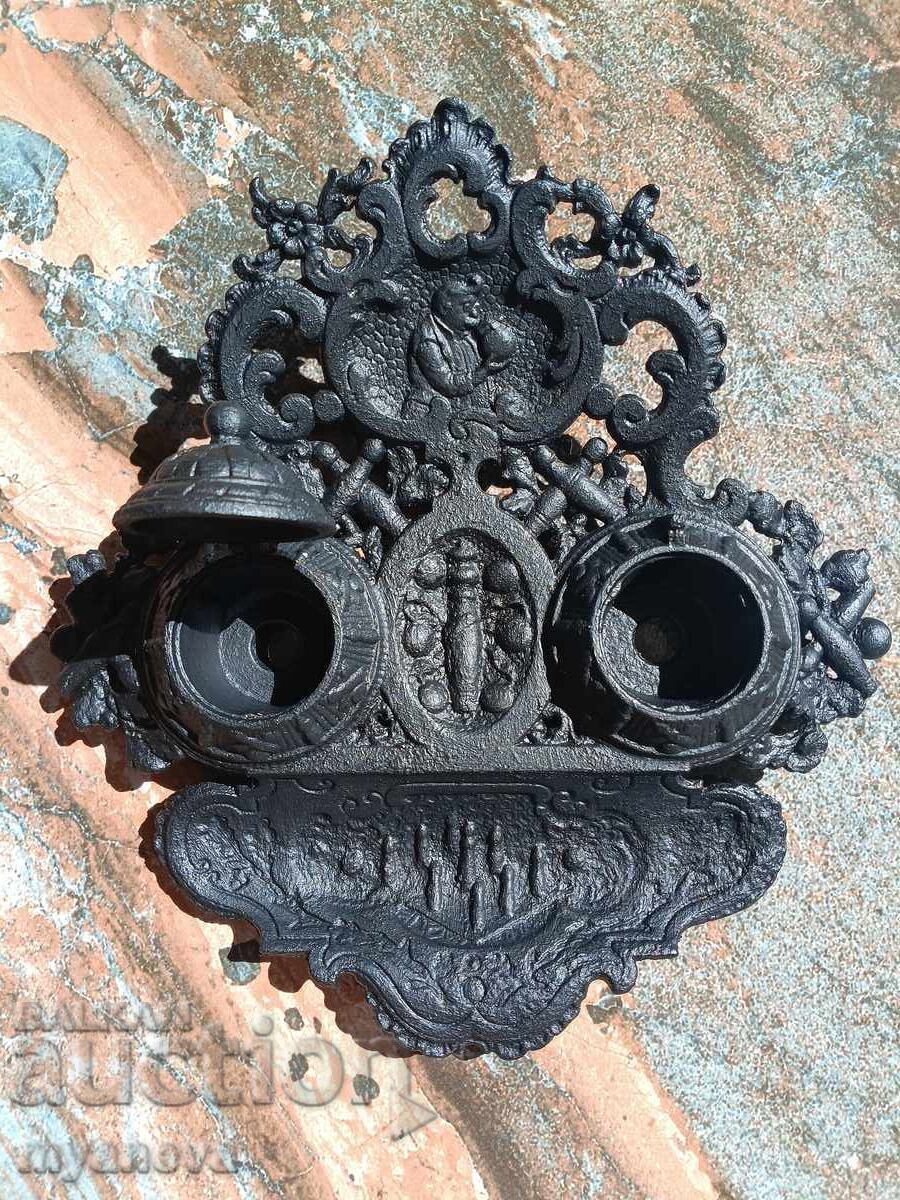 Немска чугунена мастилница от "Moritz Müller" - 6