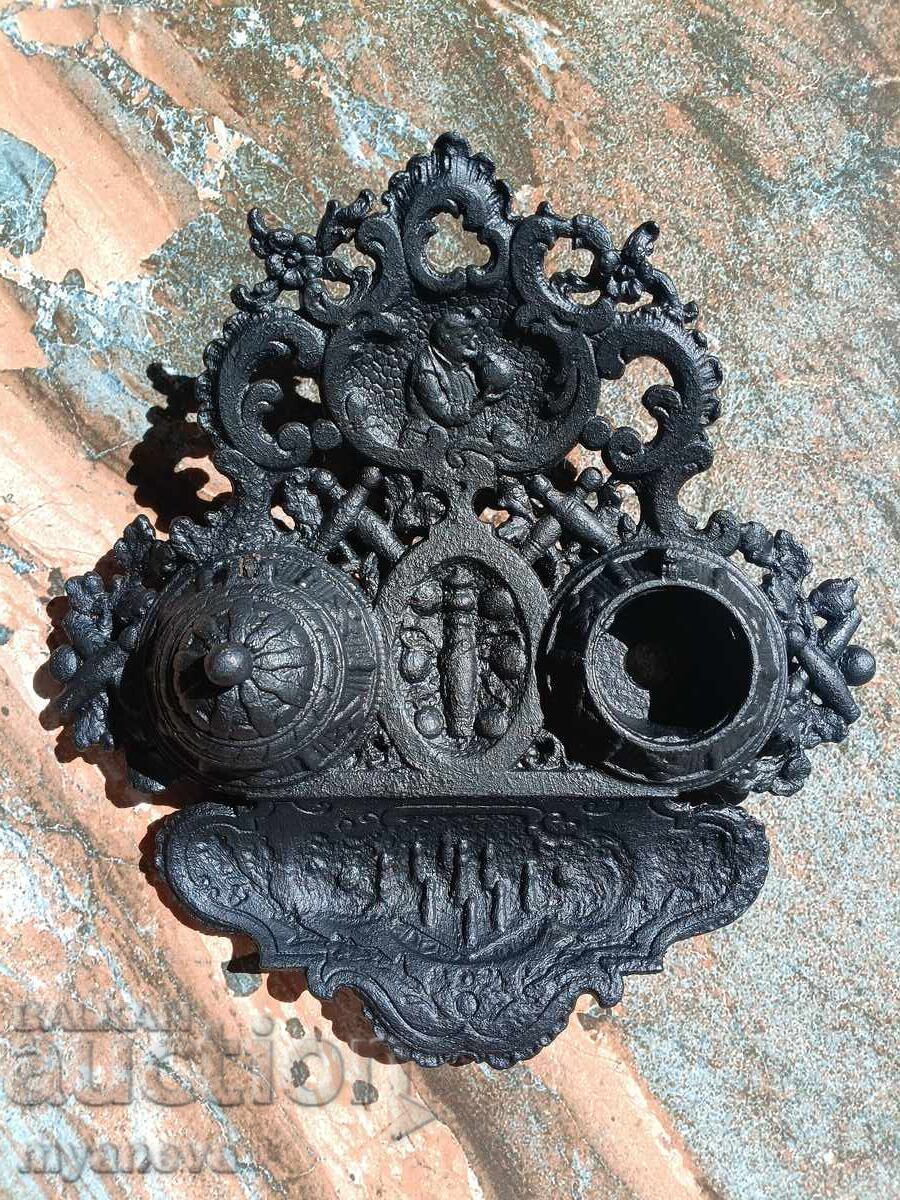 Γερμανικό χυτοσιδερένιο μελανοδοχείο από "Moritz Müller" - 7