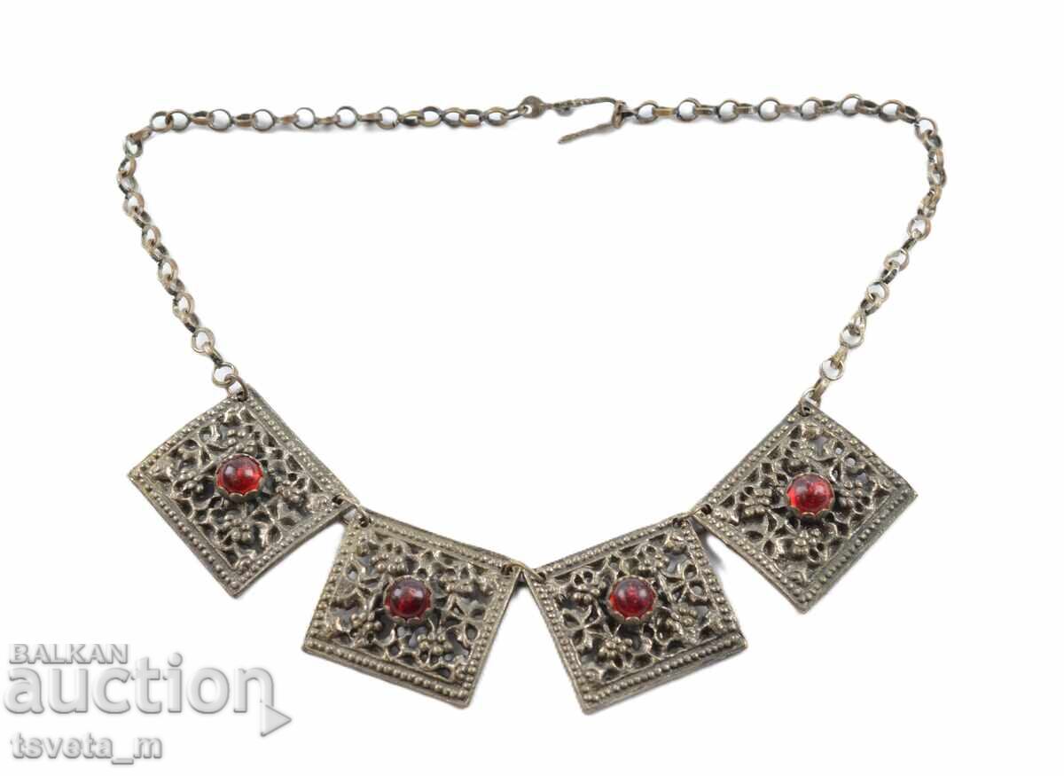 Antique necklace, Revival period adornment, folk costume Antique necklace, Revival period adornment, folk costume