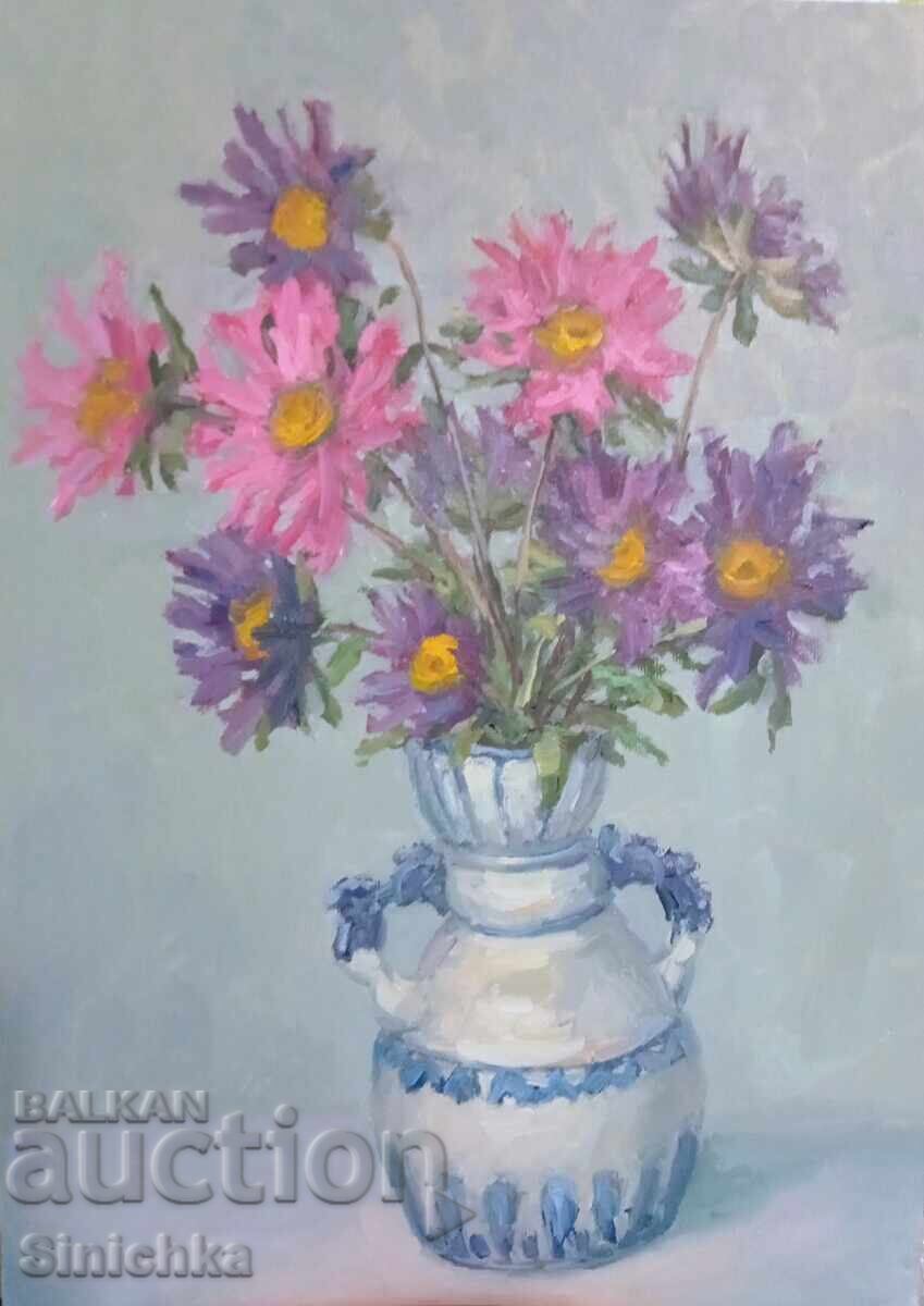 Author's painting, oil painting. Flowers. Bouquet Author's painting, oil painting. Flowers. Bouquet