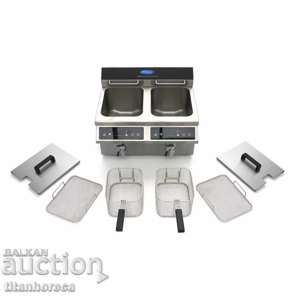Auction Induction Deep Fryer with Double Tank Auction Induction Deep Fryer with Double Tank