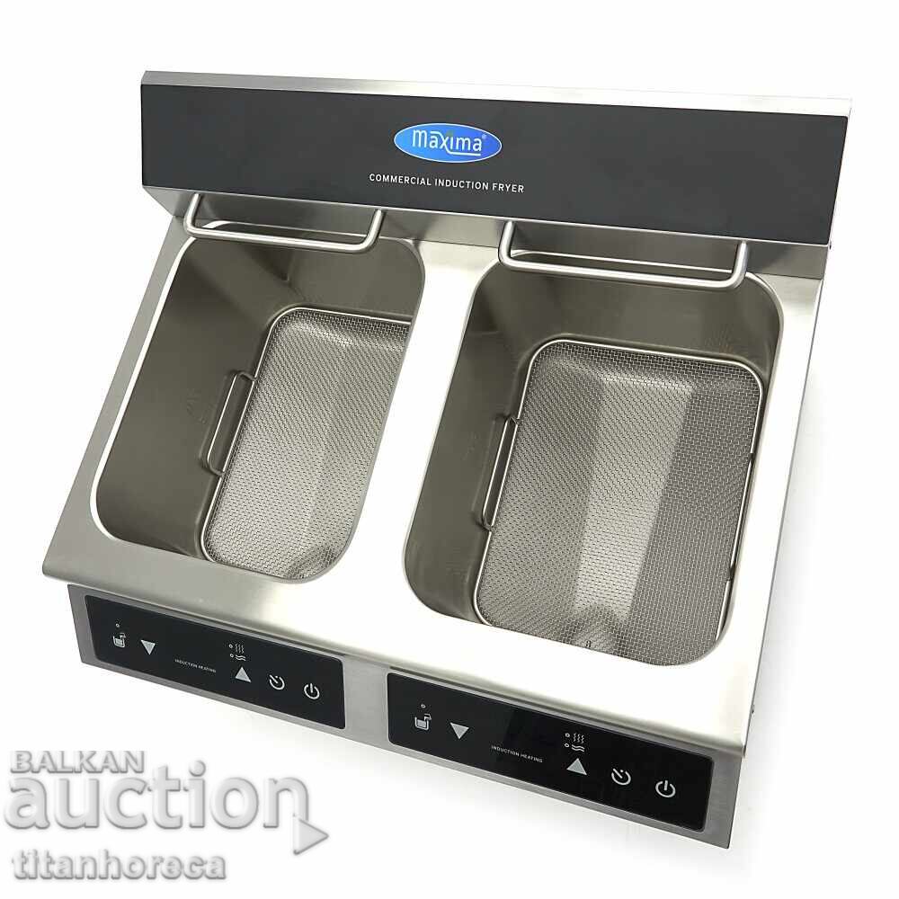 Delivery of Induction Deep Fryer with Double Tank Delivery of Induction Deep Fryer with Double Tank