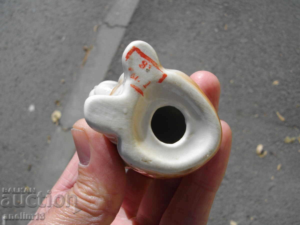 OLD PORCELAIN DOG MARKED - 7 OLD PORCELAIN DOG MARKED - 7