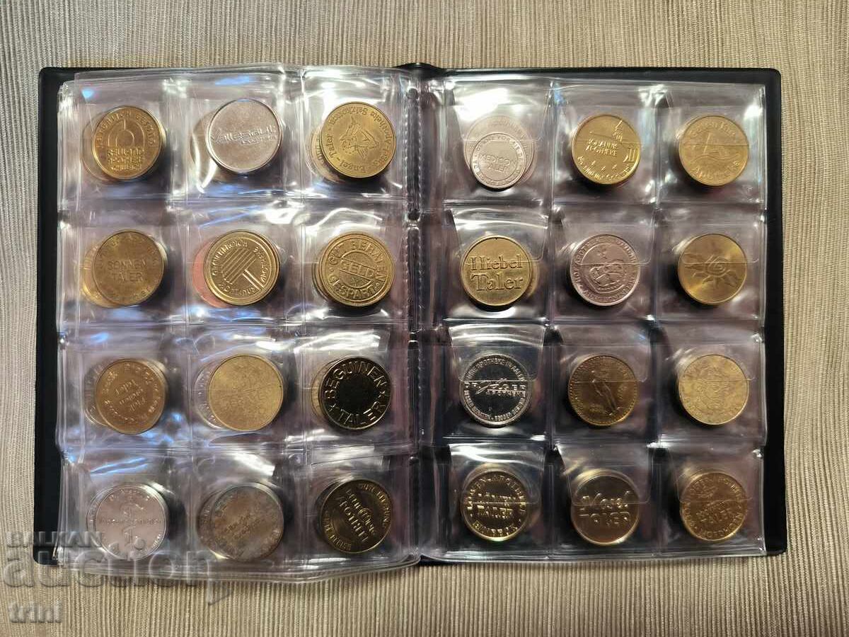 Auction Album with 96 tokens - Austria and Germany Auction Album with 96 tokens - Austria and Germany