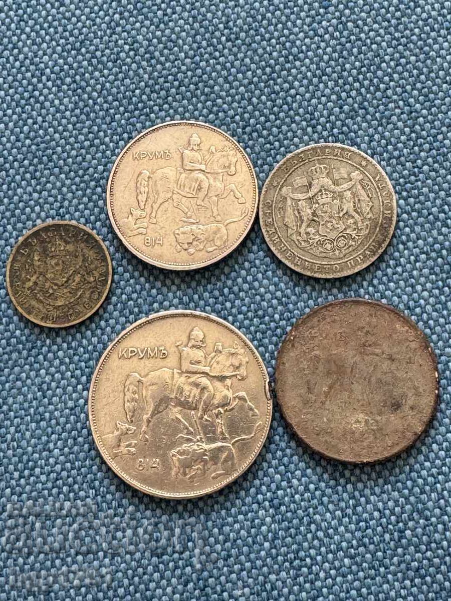 Lot of 5 Coins Kingdom of Bulgaria with price 30.00 BGN | € 15.34 Lot of 5 Coins Kingdom of Bulgaria with price 30.00 BGN | € 15.34