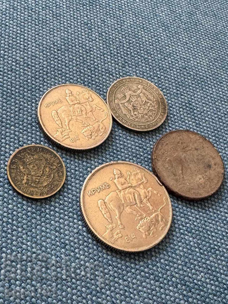 Lot of 5 Coins Kingdom of Bulgaria - 6 Lot of 5 Coins Kingdom of Bulgaria - 6