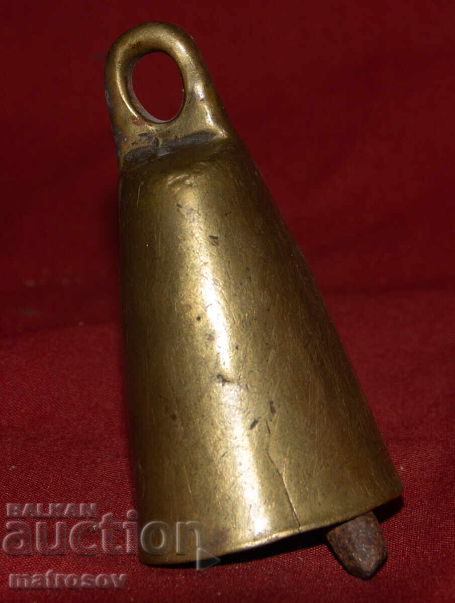 Old bronze bell chime clapper bell - 6