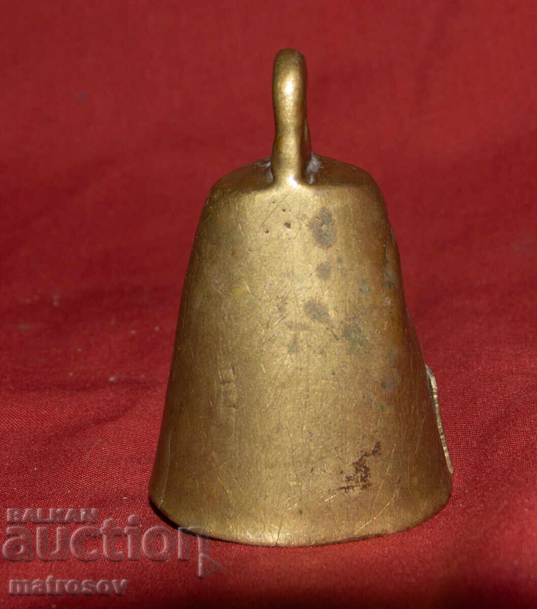 Old bronze bell chime clapper bell