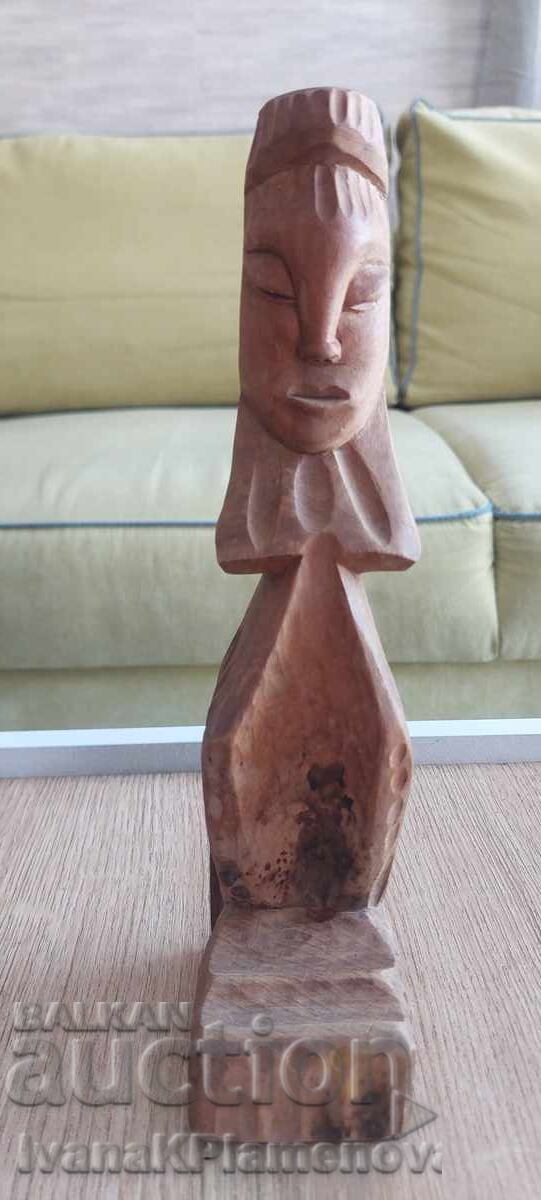 Auction  Wood carving for connoisseurs, height 25cm