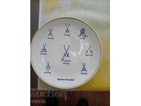 Παλιά πορσελάνινη πιατέλα Meissen