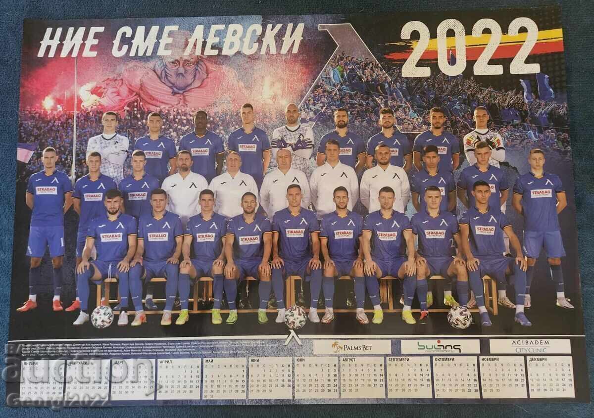 Levski Calendar for 2022