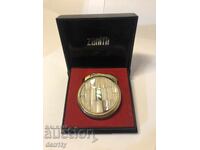 Brichetă veche Zenith cu sidef și cutie originală