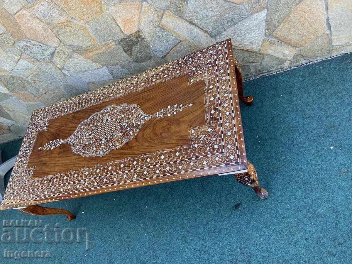 Δημοπρασία ΤΡΑΠΕΖΙ ΧΩΛ ΕΠΙΤΡΑΠΕΖΙΟ CHIPPENDALE INΤARSIA - 1220Χ590Χ460MM