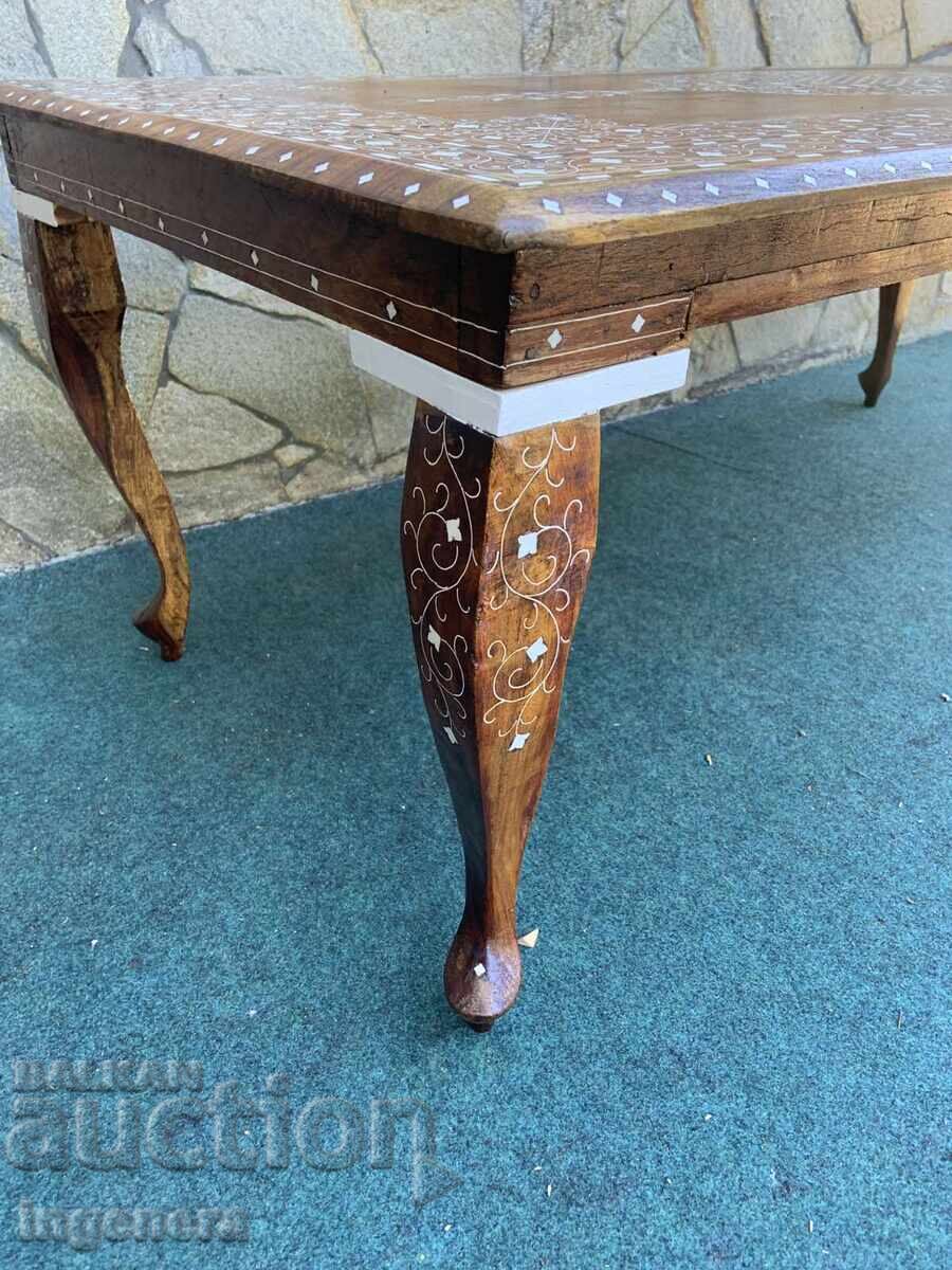 ΤΡΑΠΕΖΙ ΧΩΛ ΕΠΙΤΡΑΠΕΖΙΟ CHIPPENDALE INΤARSIA - 1220Χ590Χ460MM - 5