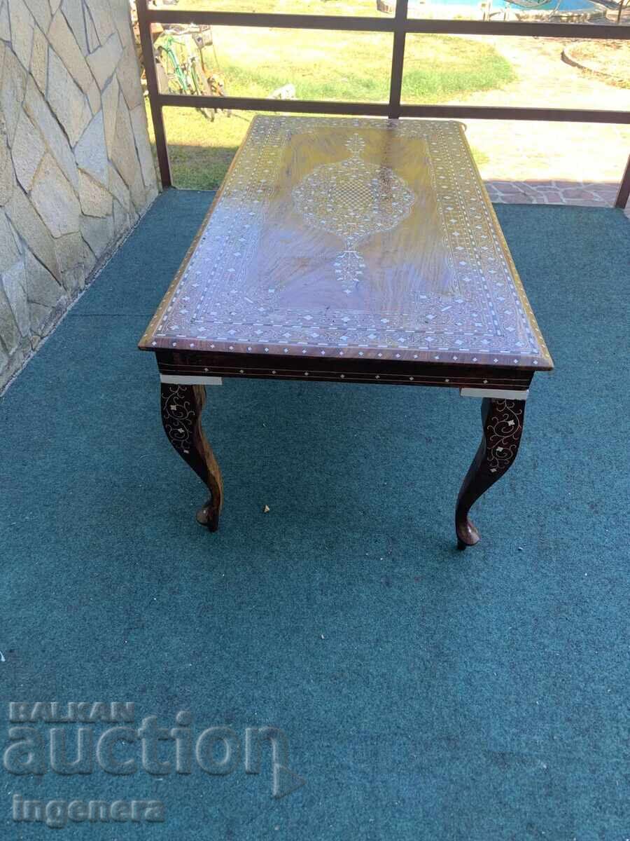 ΤΡΑΠΕΖΙ ΧΩΛ ΕΠΙΤΡΑΠΕΖΙΟ CHIPPENDALE INΤARSIA - 1220Χ590Χ460MM - 6