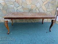 MASĂ DE CAFEA MĂSUȚĂ CHIPPENDALE INTARSIE - 1220X590X460MM