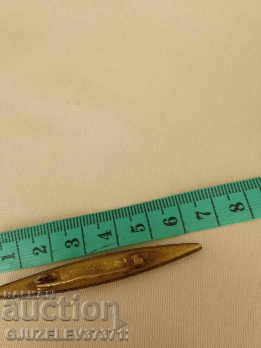 Αυθεντική παλιά καρφίτσα, χειροποίητη από λουλούδια - 5