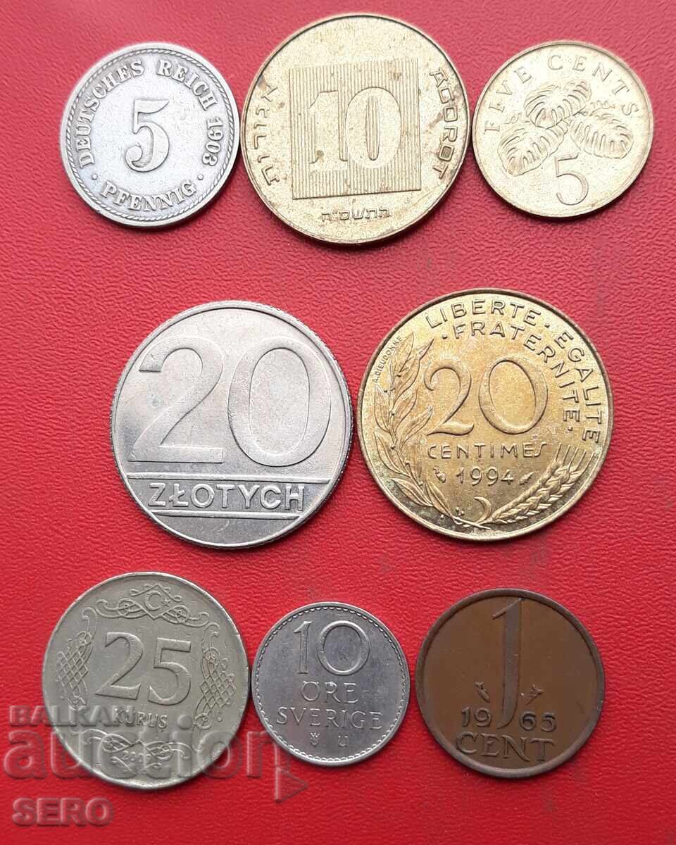 Mixed lot of 8 coins Mixed lot of 8 coins