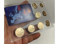 SET EURO COINS FINLAND GOLD PLATED 24 CARAT GOLD PLATED