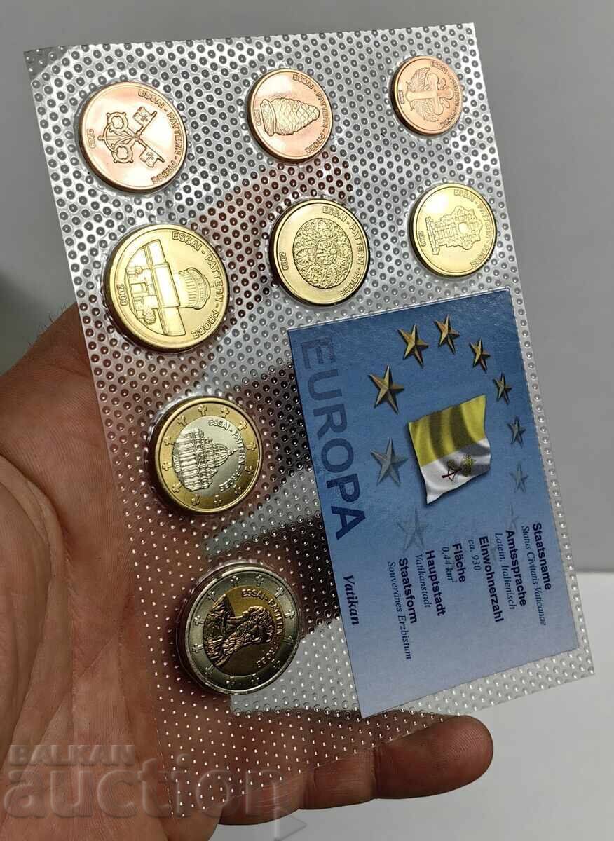 ΣΕΤ ΔΟΚΙΜΑΣΤΙΚΩΝ ΤΕΣΤ ΕΥΡΩ ΝΟΜΙΣΜΑΤΩΝ ΒΑΤΙΚΑΝΟΥ με τιμή 19.00 BGN | € 9.71 ΣΕΤ ΔΟΚΙΜΑΣΤΙΚΩΝ ΤΕΣΤ ΕΥΡΩ ΝΟΜΙΣΜΑΤΩΝ ΒΑΤΙΚΑΝΟΥ με τιμή 19.00 BGN | € 9.71