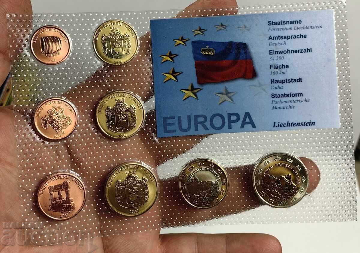 SET TESTE PROBĂ MONEDE EURO LIECHTENSTEIN cu preț 19.00 BGN | € 9.71 SET TESTE PROBĂ MONEDE EURO LIECHTENSTEIN cu preț 19.00 BGN | € 9.71