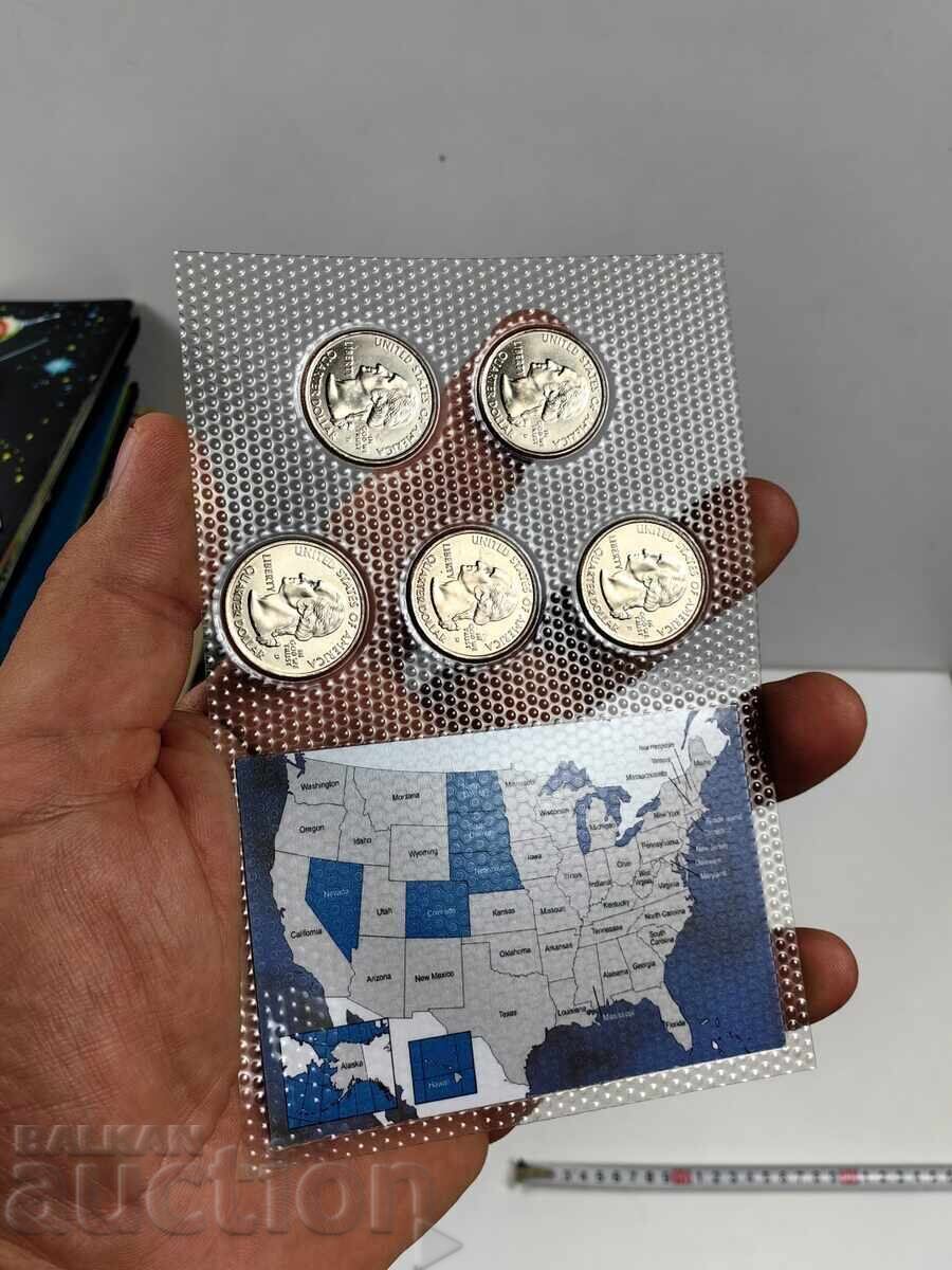ΣΕΤ ΑΜΕΡΙΚΑΝΙΚΩΝ ΝΟΜΙΣΜΑΤΩΝ Η.Π.Α - 5