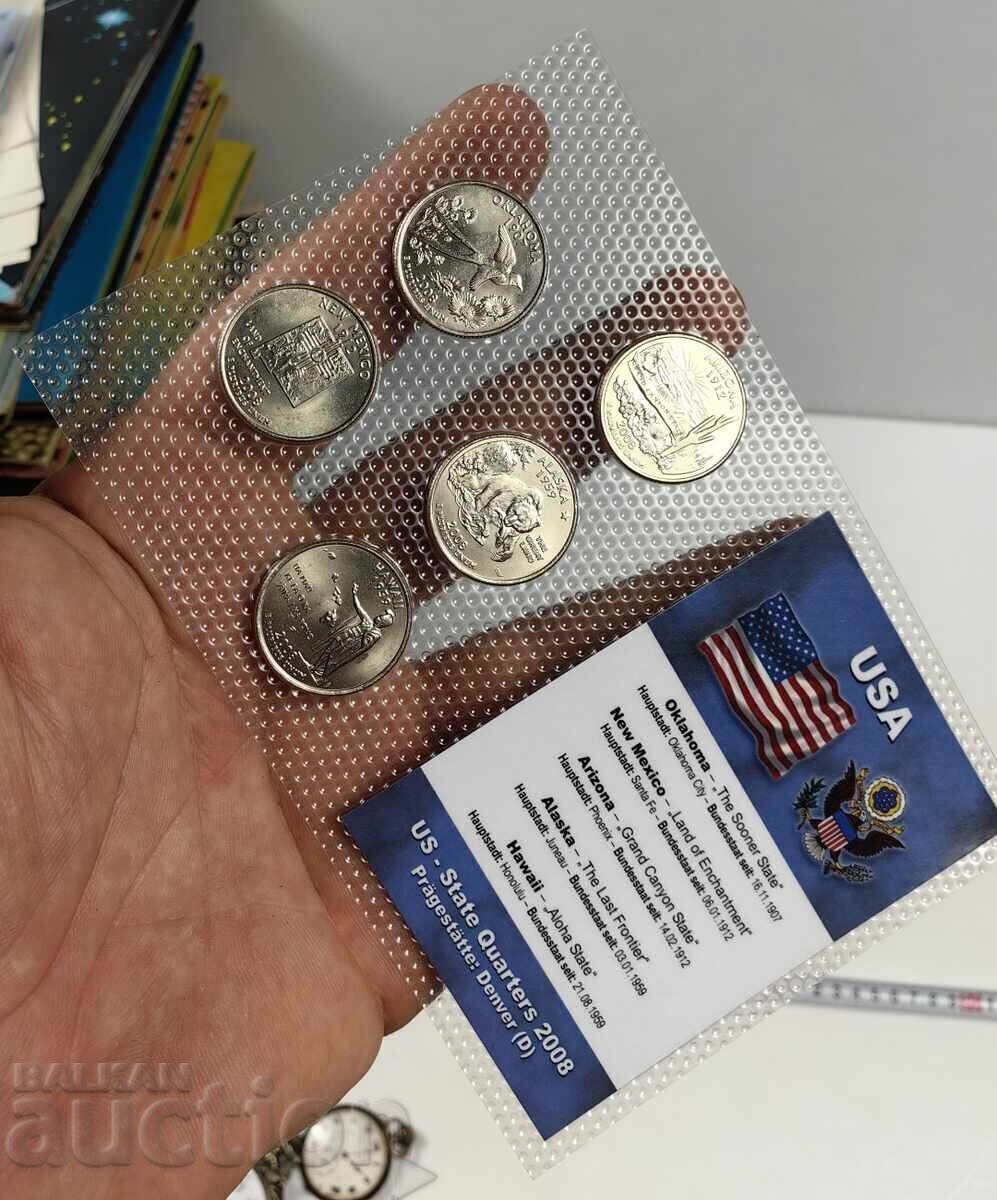 ΣΕΤ ΑΜΕΡΙΚΑΝΙΚΩΝ ΝΟΜΙΣΜΑΤΩΝ Η.Π.Α με τιμή 19.00 BGN | € 9.71