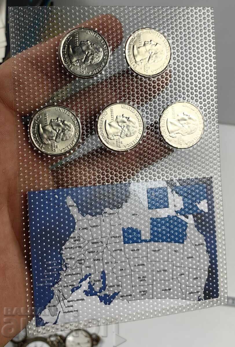 ΣΕΤ ΑΜΕΡΙΚΑΝΙΚΩΝ ΝΟΜΙΣΜΑΤΩΝ Η.Π.Α - 5