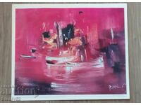 Reproduction of a painting by artist P. Mitkov on gloss